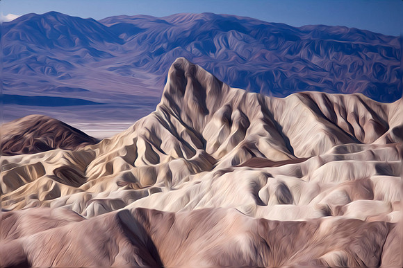 Zabriskie Piont,Hwy 190 in Death Valley